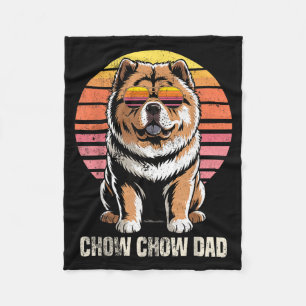 Cobertor De Velo Pai Chow Chow Legal Retro Divertido Dono de Cachor