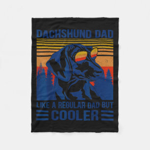 Cobertor De Velo Pai Dachshund Vintage Como Um Pai Normal Mas Mais