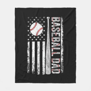 Cobertor De Velo Pai de Beisebol Bandeira Americana Patriótico Dia