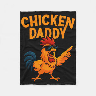 Cobertor De Velo Pai de Frango Criador de Aves Antigo Engraçado Dia