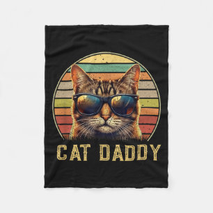 Cobertor De Velo Pai de Gato Retro Anos 70 80 Gato Preto Homens Gat