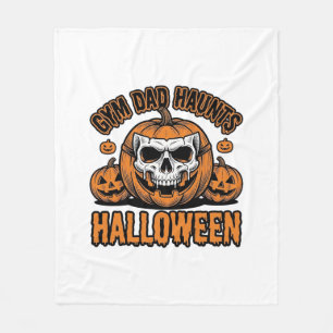 Cobertor De Velo Pai de Ginástica Halloween Abóbora Vintage Caveira