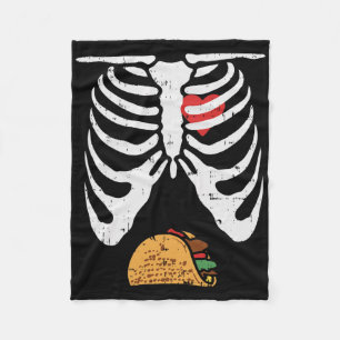 Cobertor De Velo Pai de Halloween Esqueleto Taco Belly Gravidez Eng