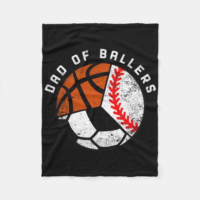 Cobertor De Velo Pai De Meninos Diversão De Bysebyll Soccer Bysketb (Frente)