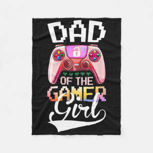 Cobertor De Velo Pai Do Aniversário Do Jogo De Vídeo Da Gamer Girl