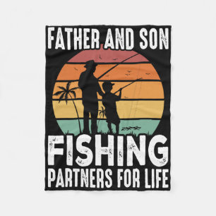 Cobertor De Velo Pai e Filho Antigos Parceiros de Pesca para a Vida