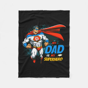Cobertor De Velo Pai É Meu Super-Herói Crianças Legal.