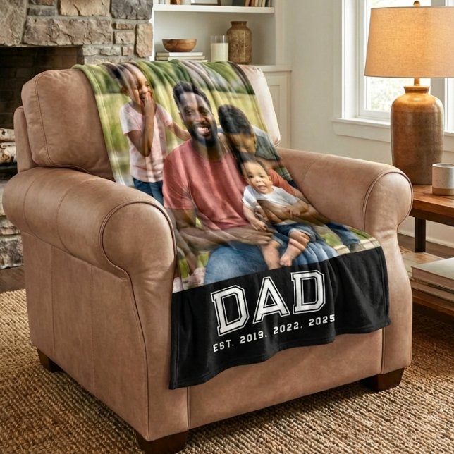 Cobertor De Velo Pai Estabelecido Anos Preto Foto Negrito (Criador carregado)