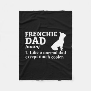 Cobertor De Velo Pai Frensh Bulldog Frenchie French Puppy Dog