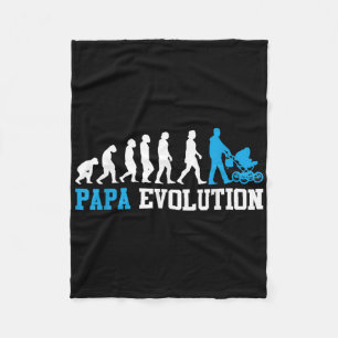 Cobertor De Velo Pai Futuro Papa Evolução Engraçada Paternidade
