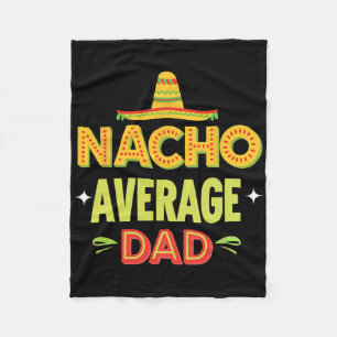 Cobertor De Velo Pai médio mexicano Taco Humor Dia de os pais