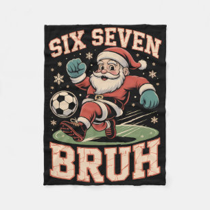 Cobertor De Velo Pai Natal Futebol Natal Divertido 67 Meme Bruh Xma