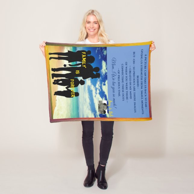 Cobertor De Velo Pai ou outra pessoa especial personalizável (In Situ)