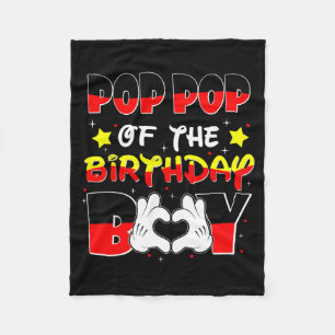 Cobertor De Velo Pai Pai Do Menino Do Aniversário Camisa Família Co