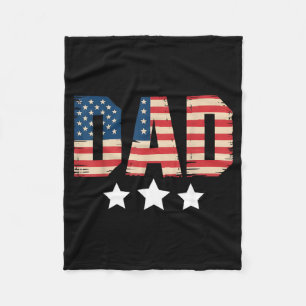 Cobertor De Velo Pai Patriótico EUA Dia dos Pais Bandeira Americana