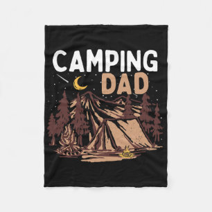 Cobertor De Velo Pai que acampa Feliz Dia dos Pais Acampamento Fogu