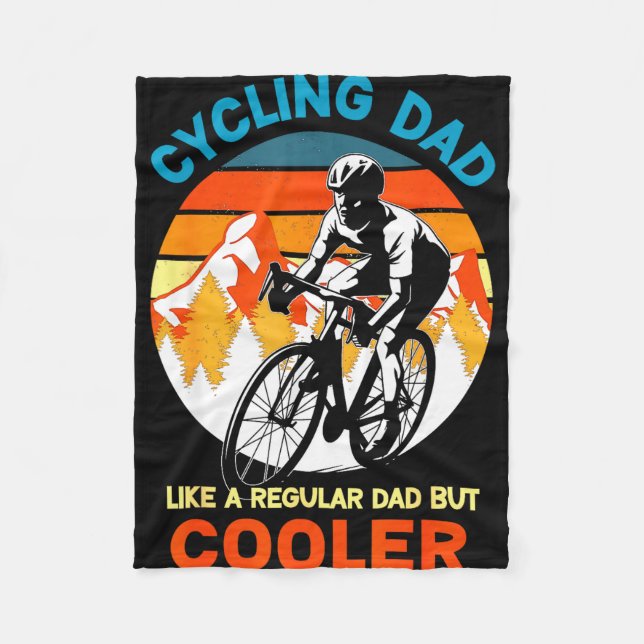 Cobertor De Velo Pai que pedala como uma bicicleta normal, mas mais (Frente)