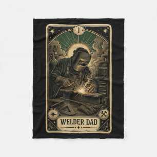 Cobertor De Velo Pai Soldador Cartão Tarot Engraçado Soldagem