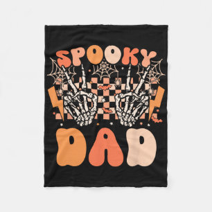 Cobertor De Velo Pai Spooky Halloween Skeleton Costume Retro Groovy