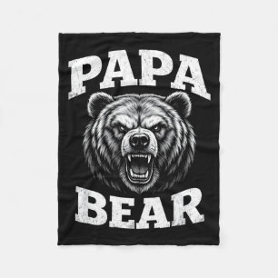 Cobertor De Velo Pai urso cabeça de grizzly orgulhoso forte dia dos