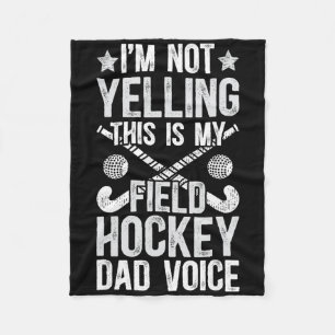 Cobertor De Velo Pai Voz De Hockey Em Campo Pai De Um Jogador De Ho