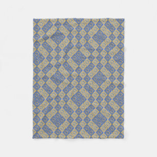 Cobertor De Velo Painéis de Arte Estrela de Davi Azul Dourado