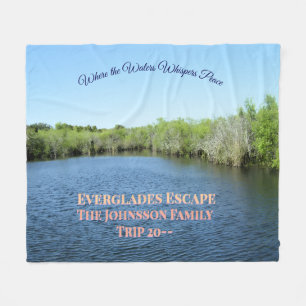 Cobertor De Velo Paisagem Aquática Cênica dos Everglades