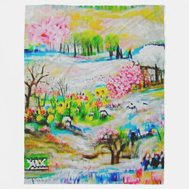 Cobertor De Velo Paisagem de Aquarela 2