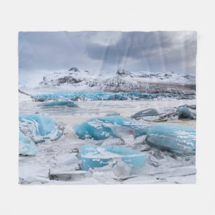 Cobertor De Velo Paisagem de gelo glaciar, Islândia