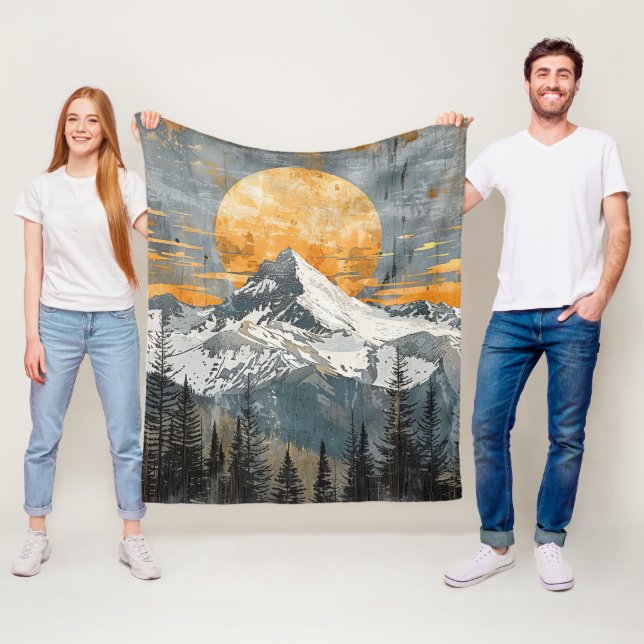 Cobertor De Velo Paisagem de montanha majestosa - Natureza russa (In Situ)