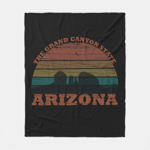 Cobertor De Velo Paisagem do pôr do sol vintage Arizona Sedona
