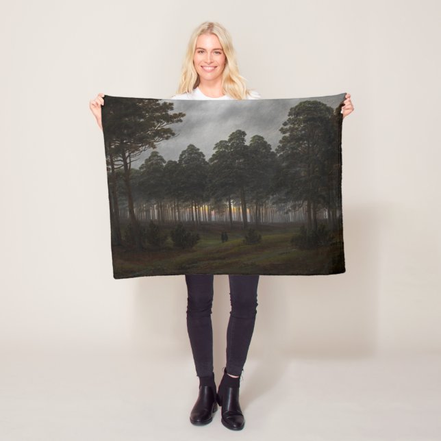 Cobertor De Velo Paisagem noturna (por Caspar David Friedrich) (In Situ)