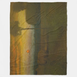 Cobertor De Velo Paisagem noturna por George Inness (1889)