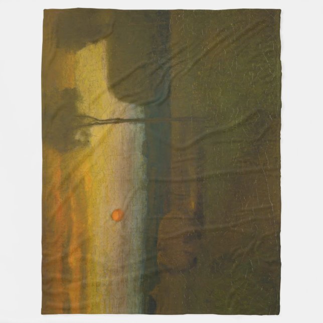 Cobertor De Velo Paisagem noturna por George Inness (1889) (Frente)