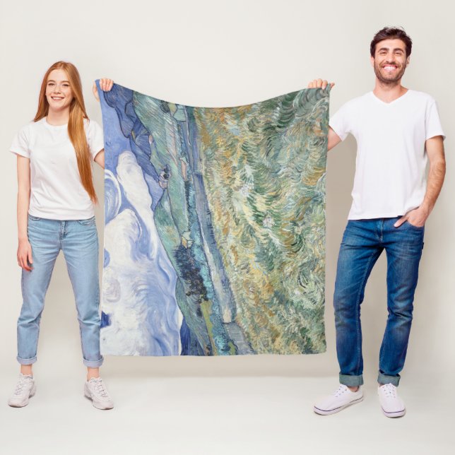 Cobertor De Velo Paisagem por trás do Santo Paul Vincent van Gogh (In Situ)