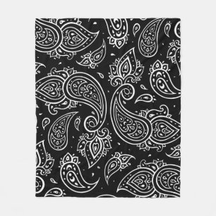 Cobertor De Velo Paisley elegance: padrão étnico uniforme.