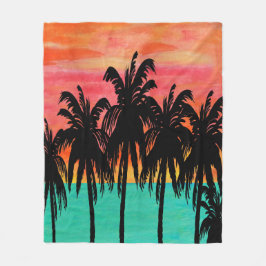 Cobertor De Velo Palm tree throw blaket