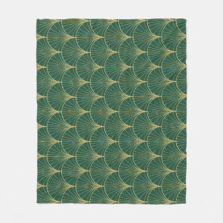 Cobertor De Velo Palm verde Folha Art Deco