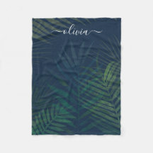 Palmeiras verdes escuras folhas padrão