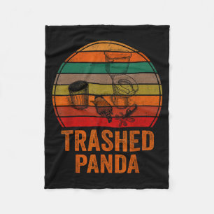Cobertor De Velo Panda Arrasado Funny Esquilo Bêbado Vintage Funny