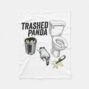Cobertor De Velo Panda Arruinado, Guaxinim Bêbado Engraçado, Humor