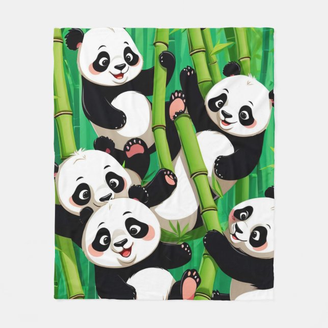 Cobertor De Velo Panda de Bambu (Frente)