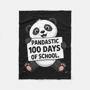 Cobertor De Velo Panda Fofo 100 Dias na Escola