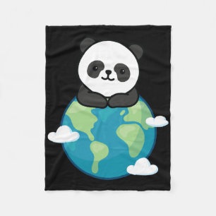 Cobertor De Velo Panda Mãe Terra Dia Engraçado Para O Ambiente Plan