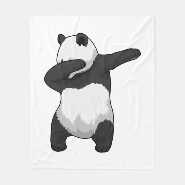 Cobertor De Velo Panda no Dance Hip Hop Dab (Frente)