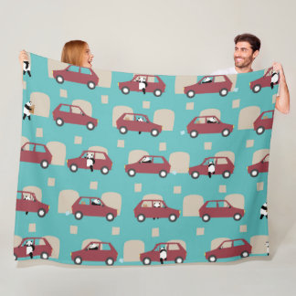 Cobertor De Velo Panda Panda Pan red