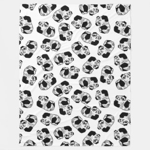 Cobertor De Velo Panda Play Fleece Blanket, Grande