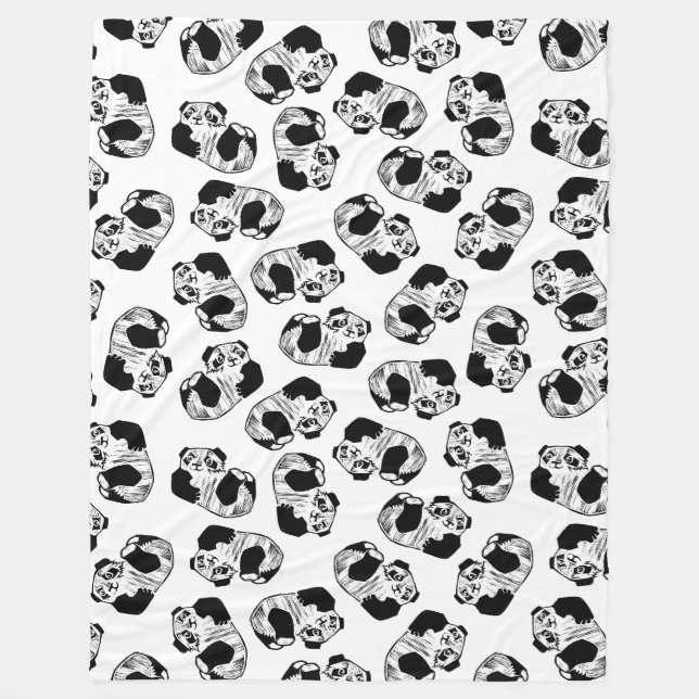Cobertor De Velo Panda Play Fleece Blanket, Grande (Frente)