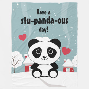 Cobertor De Velo Panda urso neve fofo crianças kawaii animação a