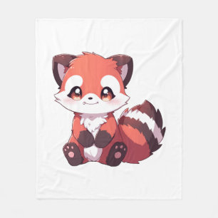 Cobertor De Velo panda vermelho fofo